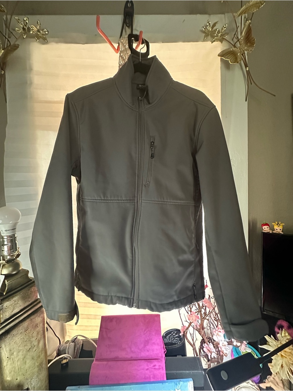 Outdoor Life Men's Dark Gray Softshell Jacket